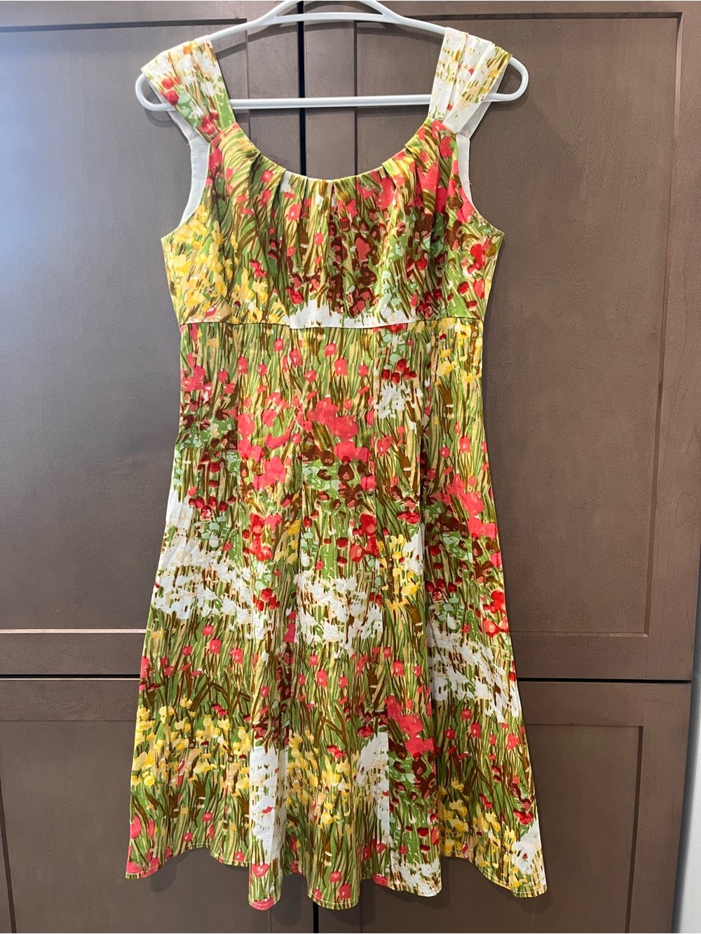 London Times Vibrant Wildflower A-Line Dress 6 Floral Cocktail Sundress